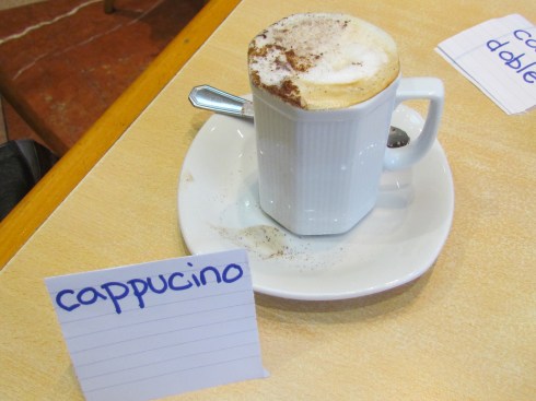 Capuccino in Buenos Aires